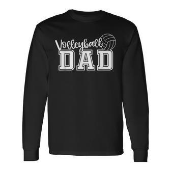 Volleyball Dad Volleyball Father Player Lover Long Sleeve T-Shirt T-Shirt | Mazezy UK