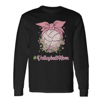 Volleyball Mom Game Day Vibes For Volleyball Long Sleeve T-Shirt | Mazezy