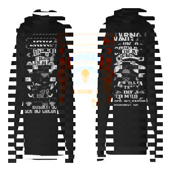 Warning Grumpy Old Lineman Dont Tell How Do Job Long Sleeve T-Shirt | Mazezy