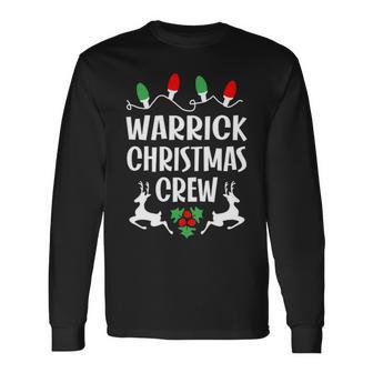 Warrick Name Christmas Crew Warrick Long Sleeve T-Shirt - Seseable