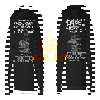 Warzone Verdansk Straight Outta Gulag Long Sleeve T-Shirt | Mazezy