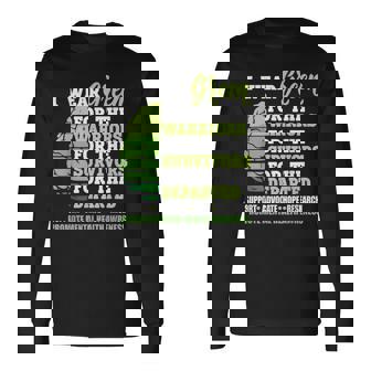 I Wear Green For The Warriors Mental Health Awareness Month Long Sleeve T-Shirt T-Shirt | Mazezy