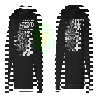 Weed Dad Fathers Day Worlds Dopest Dad Stoner Dad Long Sleeve T-Shirt T-Shirt | Mazezy