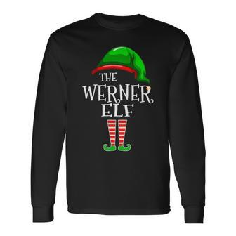 Werner Name The Werner Elf Christmas Long Sleeve T-Shirt - Seseable