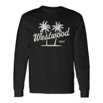 Westwood California Vintage 70S Palm Trees Graphic Long Sleeve T-Shirt | Mazezy