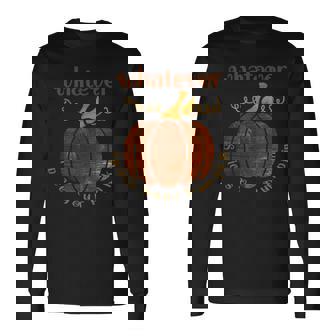 Whatever Spices Your Pumpkin Halloween Costumes Halloween Long Sleeve T-Shirt | Mazezy