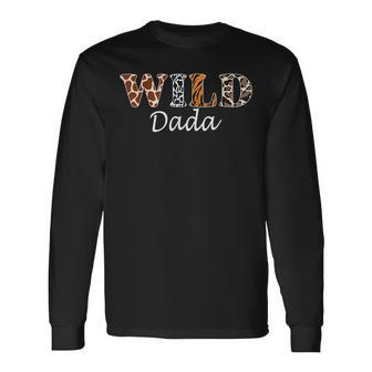 Wild Dada Zoo Wild Birthday Safari Jungle Wild Dada Long Sleeve T-Shirt - Seseable