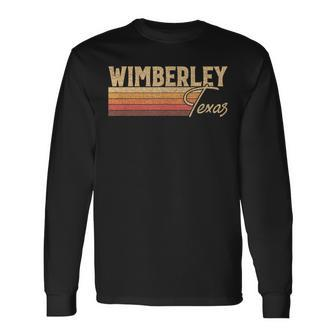 Wimberley Texas Long Sleeve T-Shirt | Mazezy