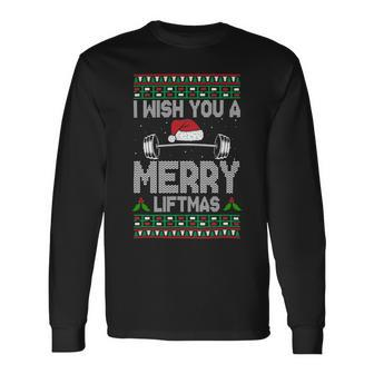 I Wish You A Merry Liftmas Fitness Trainer 1 Long Sleeve T-Shirt - Monsterry CA