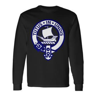 Wood Name Clan Vintage Crest Shield Crest Long Sleeve T-Shirt T-Shirt | Mazezy