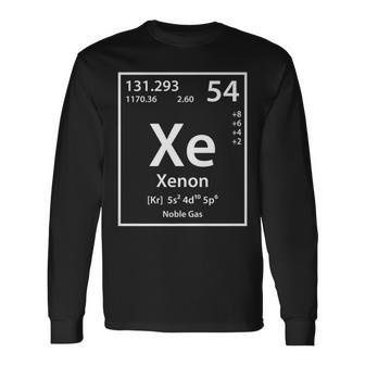Xenon Periodic Table Of Elements Long Sleeve T-Shirt | Mazezy CA
