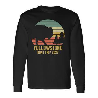 Yellowstone National Park Road Trip 2023 Matching Long Sleeve T-Shirt T-Shirt | Mazezy