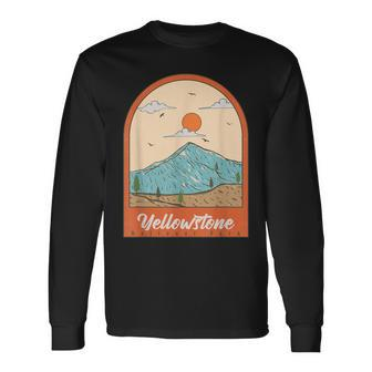 Yellowstone National Park Throwback Classic Long Sleeve T-Shirt T-Shirt | Mazezy UK