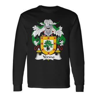 Yermo Coat Of Arms Family Crest Long Sleeve T-Shirt | Mazezy