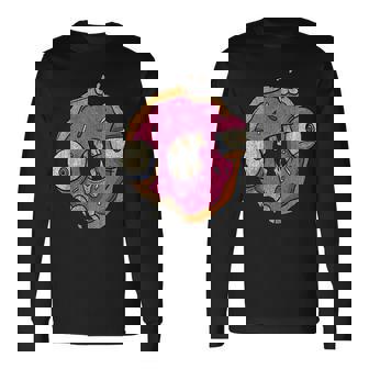 Zombie Donut Scary Halloween Costume Long Sleeve T-Shirt T-Shirt | Mazezy