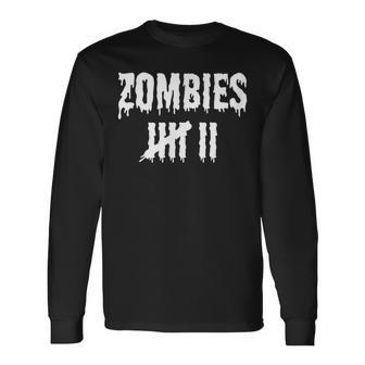 Zombie Kill Countdown Scary Monster Long Sleeve T-Shirt T-Shirt | Mazezy