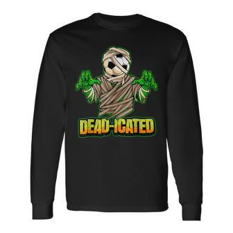 Zombie Soccer Player Scary Soccer Halloween Long Sleeve T-Shirt - Monsterry