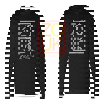 Zouk Love Dance Fun Novelty Minimalist Typography Dancing Long Sleeve T-Shirt | Mazezy