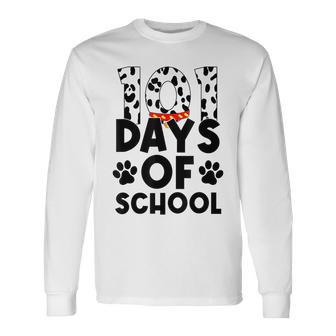 101 Days Of School Today Pet Lover Dalmatian Long Sleeve T-Shirt T-Shirt | Mazezy