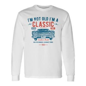 54Th Birthday Classic Vintage Car Born 1965 Long Sleeve T-Shirt | Mazezy