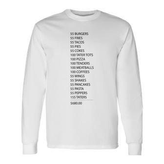 55 Burgers 55 Fries I Think You Should Leave Long Sleeve T-Shirt T-Shirt | Mazezy