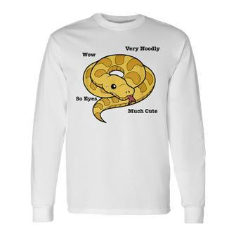 Adorable Ball Python Snake Anatomy Long Sleeve T-Shirt | Mazezy