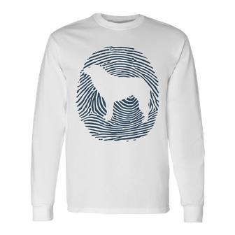 Aidi Dna I Aidi Fingerprint I Aidi Dog Long Sleeve T-Shirt | Mazezy