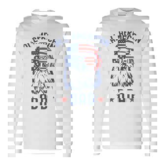 All American Dad Patriotic Eagle Sunglasses Us Flag 4Th July Long Sleeve T-Shirt - Monsterry