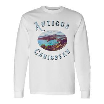 Antigua Caribbean Paradise James & Mary Company Long Sleeve T-Shirt T-Shirt | Mazezy