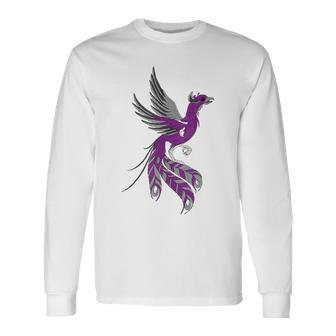 Asexual Phoenix Pride Support Asexuality Lgbtq Long Sleeve T-Shirt | Mazezy