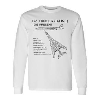 B-1 Lancer Long Sleeve T-Shirt | Mazezy AU