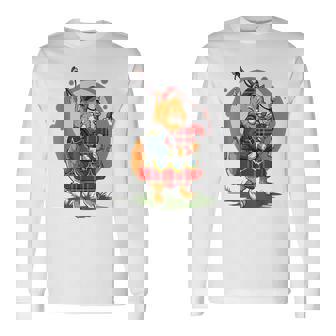 Bagpipe Cat Playing Bagpipes Scottish Music Kitten Lovers Long Sleeve T-Shirt | Mazezy