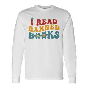 Im With The Banned Book Lover I Read Banned Books Groovy Long Sleeve T-Shirt T-Shirt | Mazezy