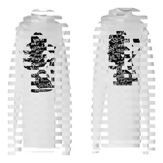 Black Woman Black Girl Magic Queen Lady Afro Lady Woman Long Sleeve T-Shirt T-Shirt | Mazezy