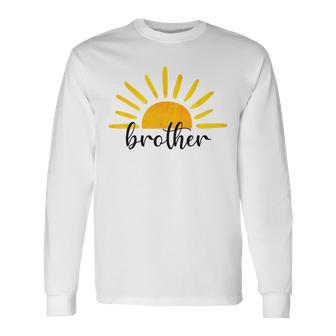 Brother Of The Birthday First Trip Around The Sun Birthday Long Sleeve T-Shirt - Seseable