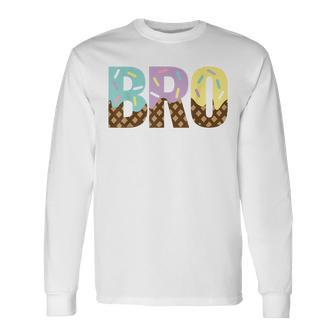 Brother Of The Sweet One Ice Cream 1St First Birthday Long Sleeve T-Shirt - Monsterry DE