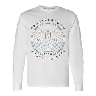 Cape Cod Provincetown Ma Lighthouse Travel Souvenir Long Sleeve T-Shirt T-Shirt | Mazezy