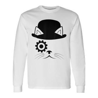 Cat Dystopian Literary Cat Long Sleeve T-Shirt - Monsterry DE