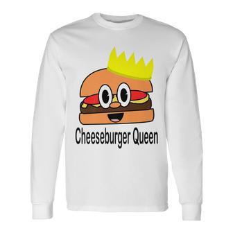 Cheeseburger Queen Long Sleeve T-Shirt | Mazezy