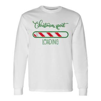 Christmas Holidays Spirit Loading Joy Long Sleeve T-Shirt | Mazezy