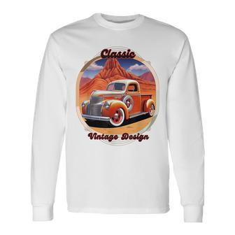 Classic Vintage Truck Long Sleeve T-Shirt T-Shirt | Mazezy
