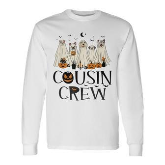 Cousin Squad Boo Boo Cousin Crew Ghost Dog Halloween Long Sleeve T-Shirt - Monsterry CA