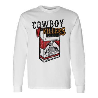 Cowboy Killers Vintage Skeleton Western Cowboy Cowgirl Long Sleeve T-Shirt T-Shirt | Mazezy DE