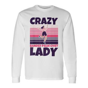 Crazy Banded Palm Civet Lady Long Sleeve T-Shirt | Mazezy CA