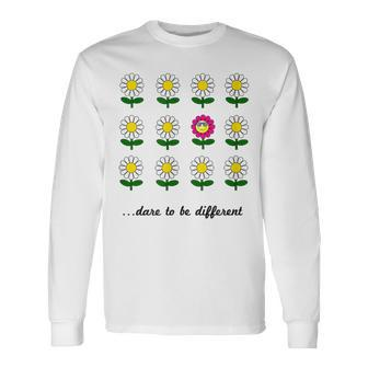 Dare To Be Different T Long Sleeve T-Shirt | Mazezy