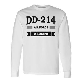 Dd214 Air Force Alumni Vintage Veteran Birthday Military Long Sleeve T-Shirt T-Shirt | Mazezy