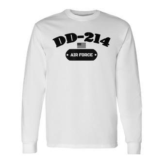 Dd214 Us Air Force Alumni Usa Flag Long Sleeve T-Shirt T-Shirt | Mazezy