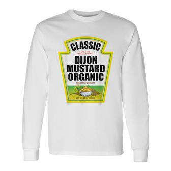 Dijon Mustard Condiment Group Halloween Costume Adult Kid Long Sleeve T-Shirt - Thegiftio UK