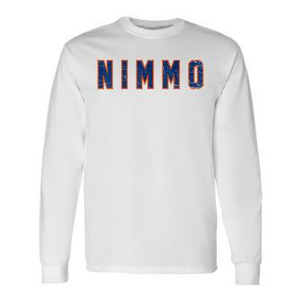 Distressed Nimmo Proud Last Name Surname Familia Long Sleeve T-Shirt - Monsterry DE