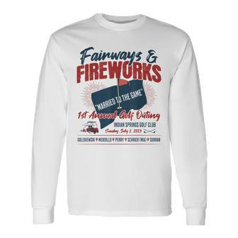 Fairways And Fireworks 1St Annual Golf Tournament Golf Long Sleeve T-Shirt T-Shirt | Mazezy